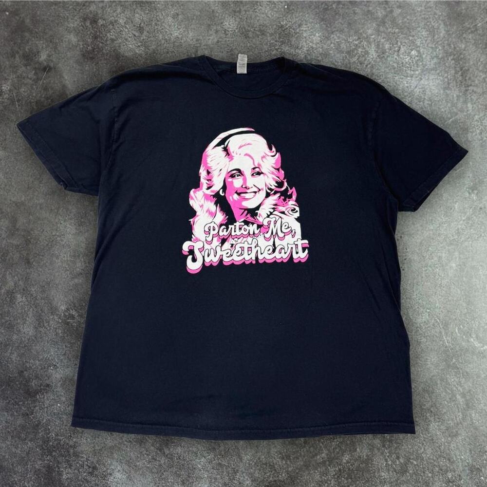 Dolly Parton "Pardon Me Sweetheart" Black & Pink short sleeve t-shirt